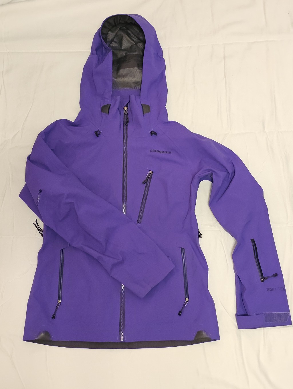 Patagonia Women's S Gore-Tex Recco Waterproof Shell Jacket Ski Sailing Pit Zips